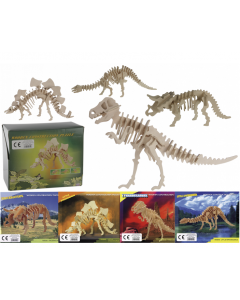 3D puzzels dinosaurussen - 4 stuks