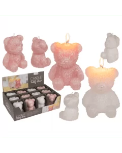 Teddy beer kaars